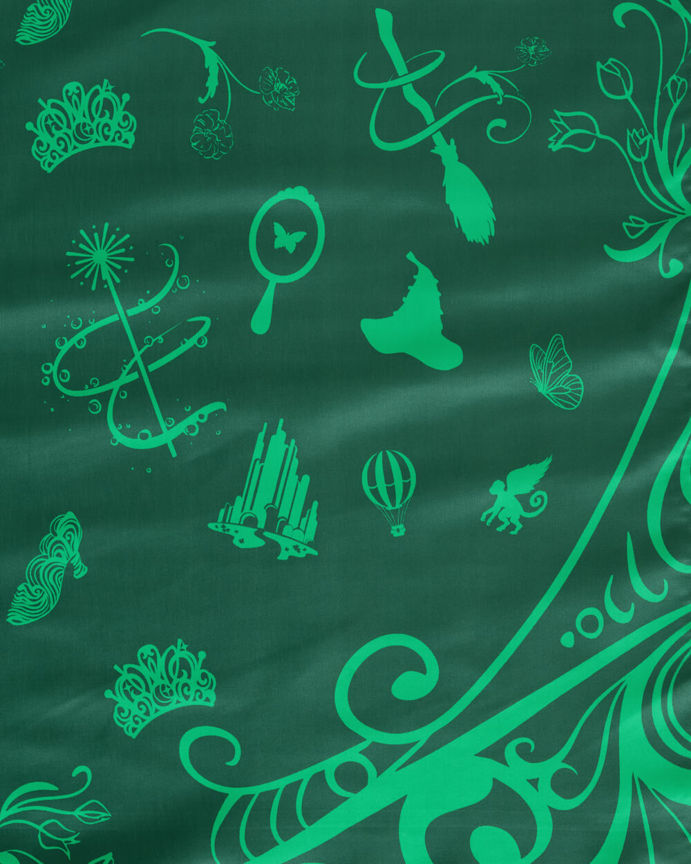 Emerald City Tablecloth - washable tablecloth