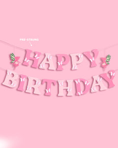 Garden Fairy Banner - 3D paper banner