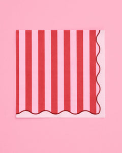 Candy Stripe Napkins - 25 paper napkins