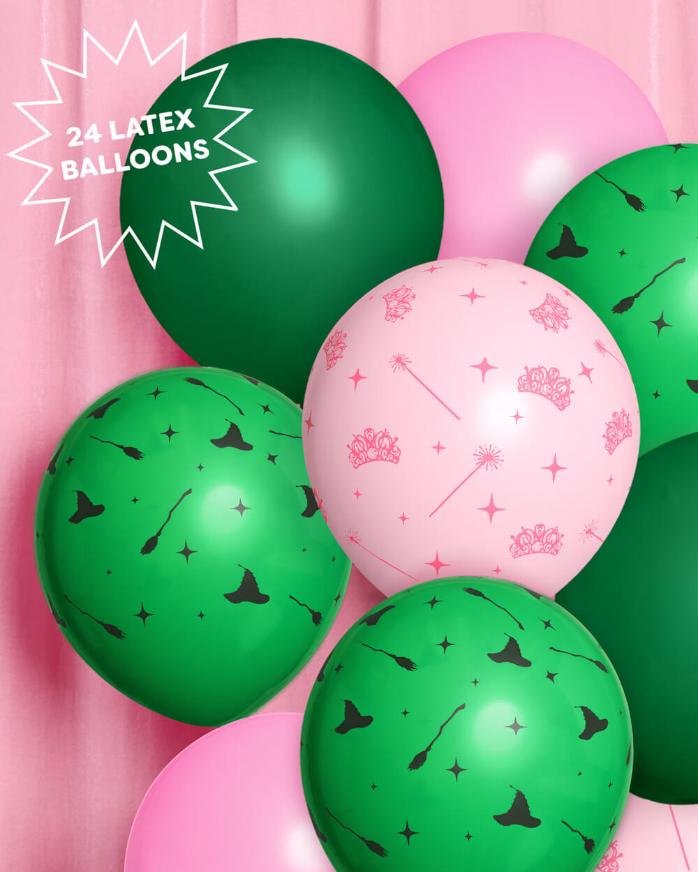 Emerald City Balloon Pack - 24 latex balloons