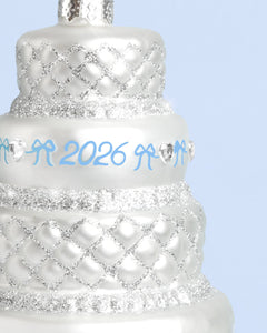 Just Married 2026 - glass ornament