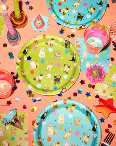 Cat Plates - 24 paper plates