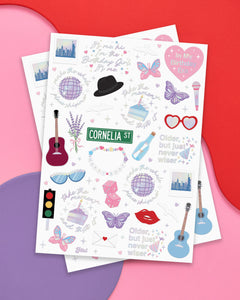 Birthday Era Tats - 50 temporary tattoos
