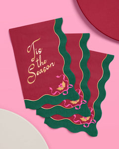 Tis the Season Napkins - 50 rectangle napkins
