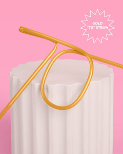 Still Sippin' 70 Straw - gold reusable straw