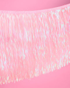Pretty in Pink Fringe - light pink fringe banner