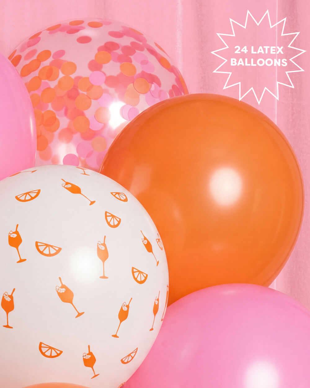 Spritz Balloon Set - 24 latex balloons
