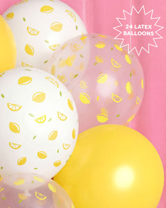 Lemon Balloons - 24 latex balloons