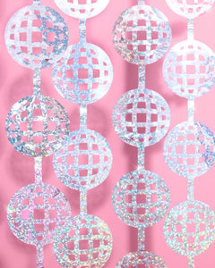 It's Disco, Baby! Curtain - iridescent foil curtain