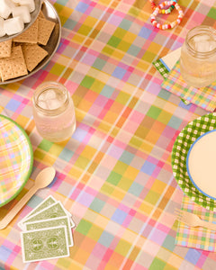 Summer Camp Trio - plates, napkins + tablecloth