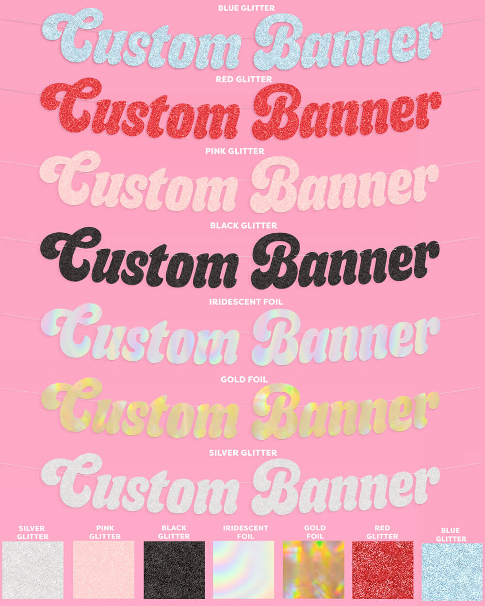 Custom Birthday Banner - customizable banner