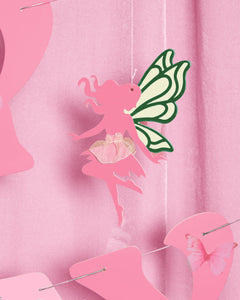 Garden Fairy Banner - 3D paper banner
