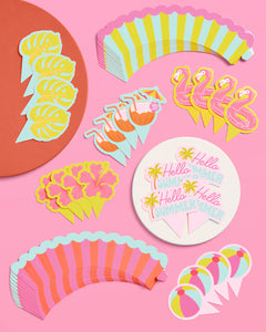 Pool Party Toppers - 24 wrappers + toppers
