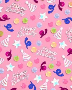 Rainbow Birthday Confetti - 200 pc foil confetti