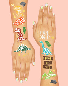 Dinosaur Tattoos - 36 temporary tattoos