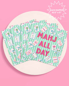 Mahj All Day Cocktail Napkins - 25 paper napkins