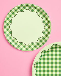 Christmas Cottage Plates - 10 paper plates, 7in