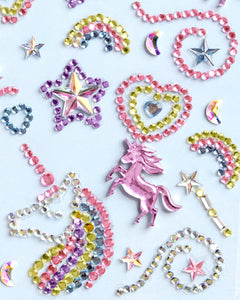 Unicorn Dreams Gem Set - 35 adhesive face gems