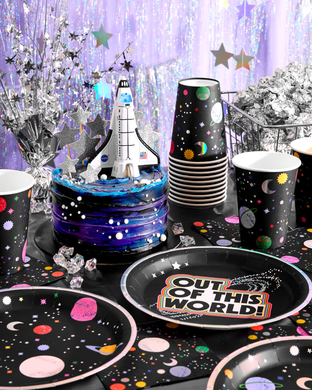 Out of This World Plates - 24 paper plates