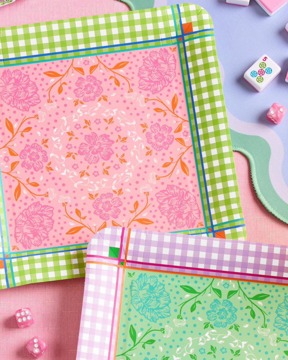 Mahjong Party Plates - paper plates