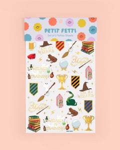 Wizard in Training Tats - 60 foil temporary tattoos