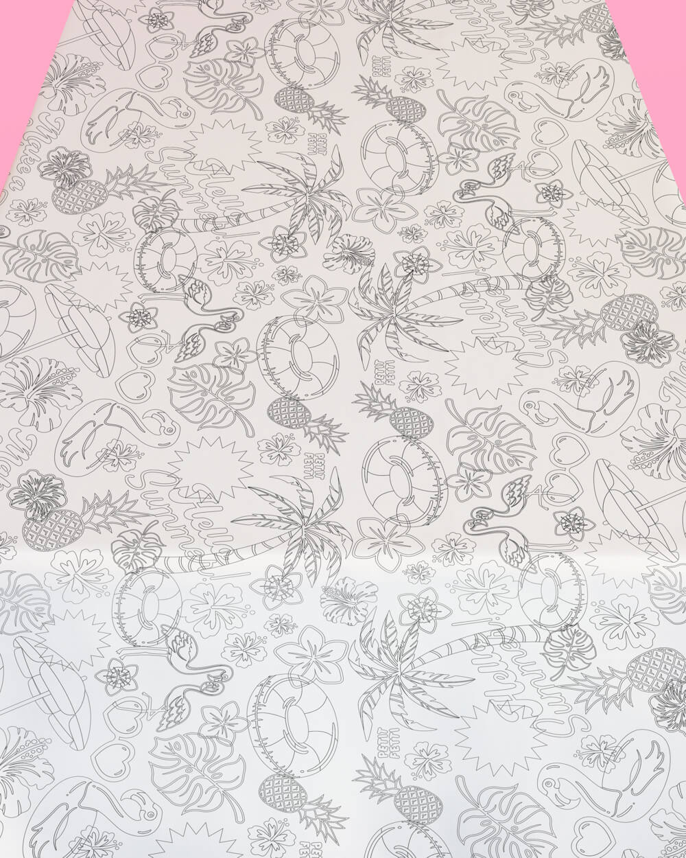 Pool Party Tablecloth - paper coloring tablecloth