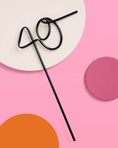 40 XL Straw - matte black straw