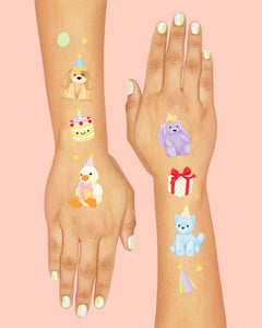 Birthday Stuffies Tattoos - 58 temporary tattoos