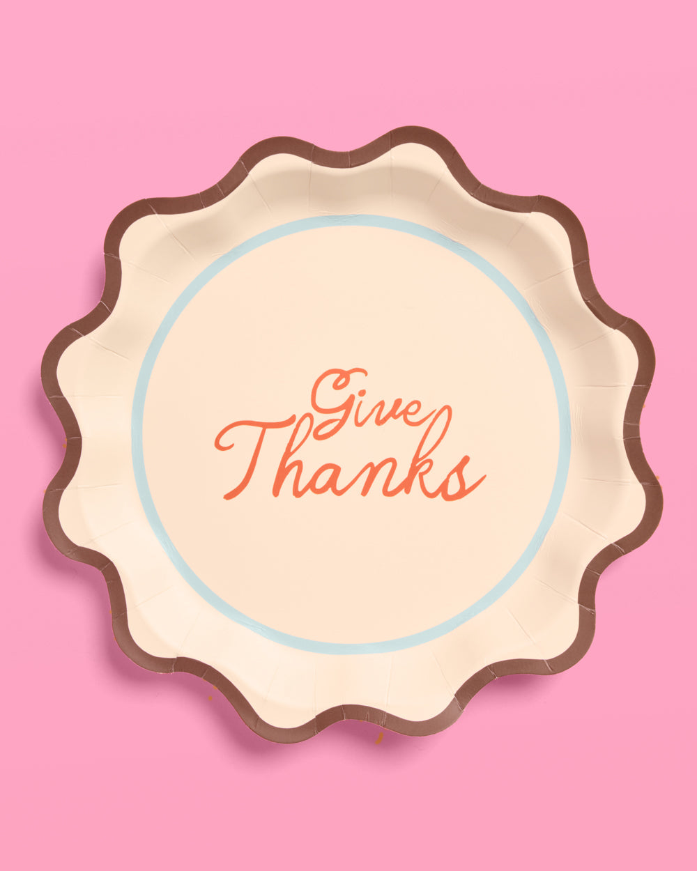 Give Thanks Plaid Plates - 12 or 24 paper plates