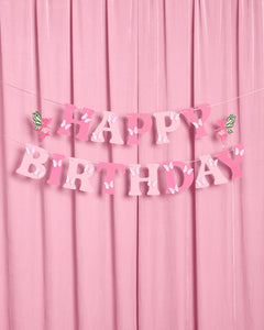 Garden Fairy Banner - 3D paper banner