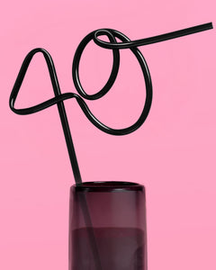 40 XL Straw - matte black straw