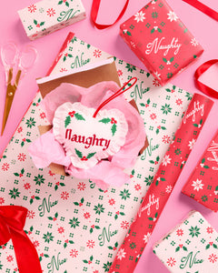 Naughty or Nice? Wrapping Paper - double sided paper roll