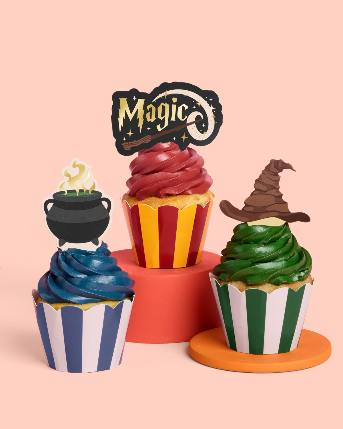 Wizard Cupcake Set - 24 sets of liners + toppers