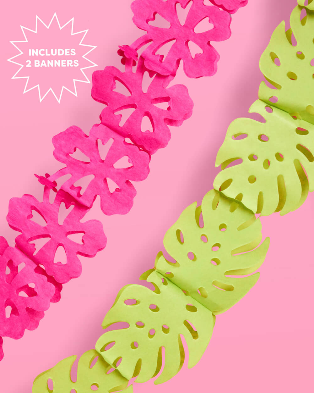 Tropical Party Banner - accordion banner