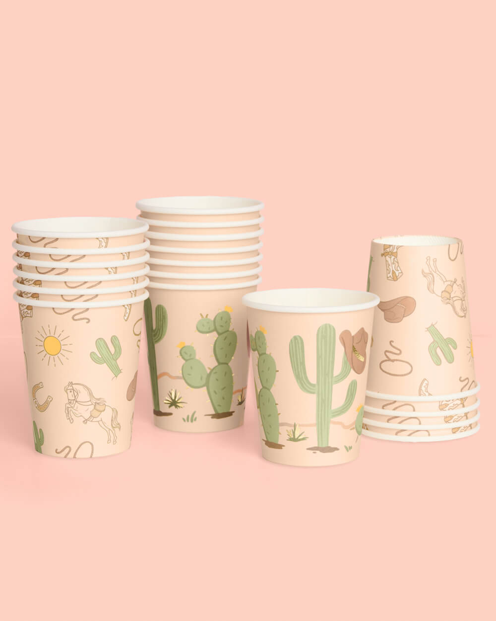 Wild Wild West Cups - 24 paper cups