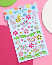Butterfly Gem Set - 36 adhesive face gems