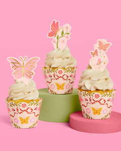 Garden Fairy Toppers - 24 sets of liners + toppers