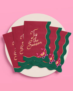 Tis the Season Napkins - 50 rectangle napkins