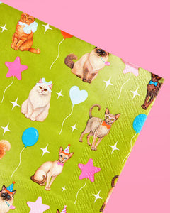 Cat Napkins - 24 paper napkins