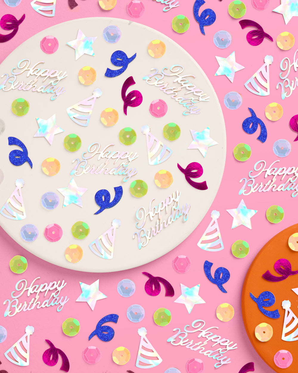 Rainbow Birthday Confetti - 200 pc foil confetti
