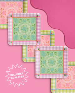 Mahjong Party Plates - paper plates