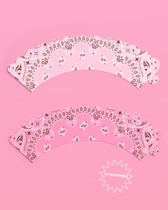 Cowgirl Cupcake Toppers - 24 toppers + sleeves