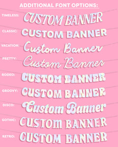 Custom Birthday Banner - customizable banner
