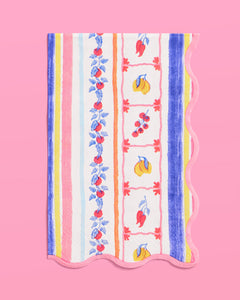 Italian Capri Napkins - 25 wavy edge napkins