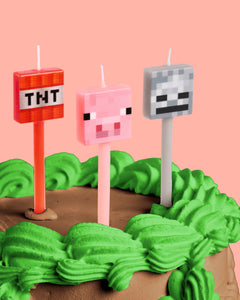 Pixel Candles - set of 6