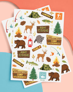 Happy Camper Tats - 44 foil temporary tattoos