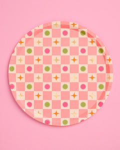 Palm Royale Plates - 32 paper plates, 2 sizes