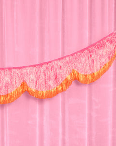 Sunset Scallop Fringe - scalloped banner