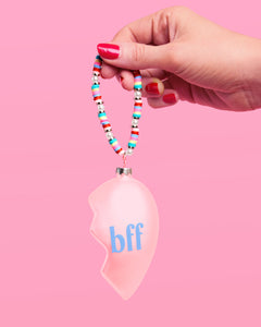 BFF Ornament - 2 piece split heart ornament