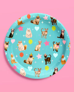 Cat Plates - 24 paper plates